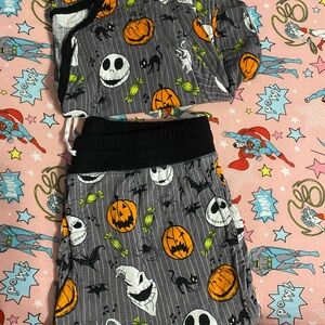 Little Sleepies Halloween Pajama Set - Gray and Black